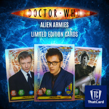 Panini Dr Doctor Who Alien Armies Cards - LIMITED EDITION - Sontaran, Martha etc