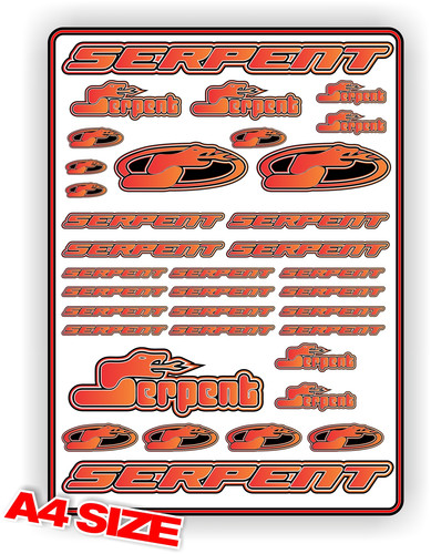 Serpent sticker sheet car - sheet,