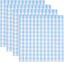 100 Blue and White Gingham