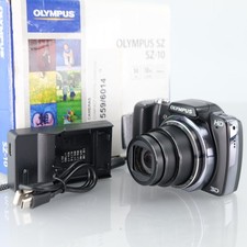 Olympus SZ10 Digital Compact Camera 14MP Black 18x Zoom Digicam CCD Sensor