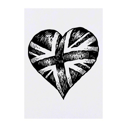 Union jack heart temporary - 'union, heart'