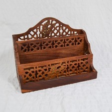 Vintage Wooden Letter Rack