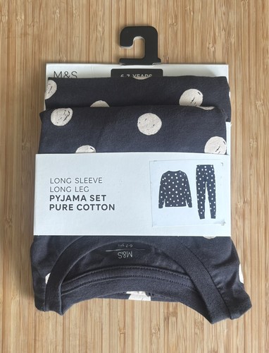 Girls cotton pyjamas - m&s,
