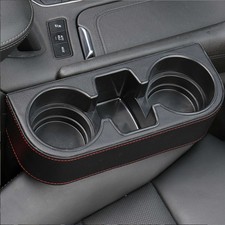 Car Leather Black Cup Holder