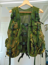 British Military Issue Woodland DPM Camouflage Webbing Tactical Assault Vest