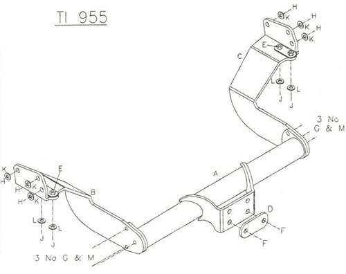 Towtrust fixed flange - fixed,