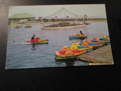 Postcard boating pool - of,