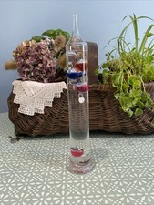 Vintage Galileo Thermometer 35 Cm  Collectable Scientific Decorative Gift Idea