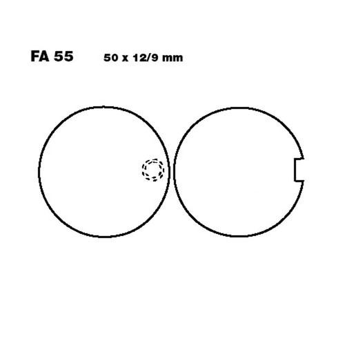 Pair ebc brake pads - brake,