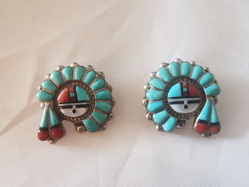 Pair zuni turquoise and - zuni,