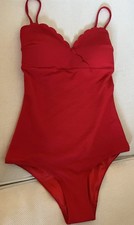 Heidi Klein Honeycomb Red One Piece in Small