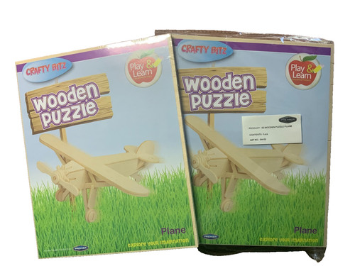 Job lot wooden plane puzzles - lot,
