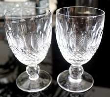 WATERFORD CRYSTAL COLLEEN - PAIR OF CLARET/RED WINE GLASSES