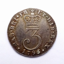 George III 1795 Threepence