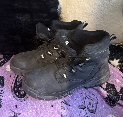 Men black steel - steel, toe