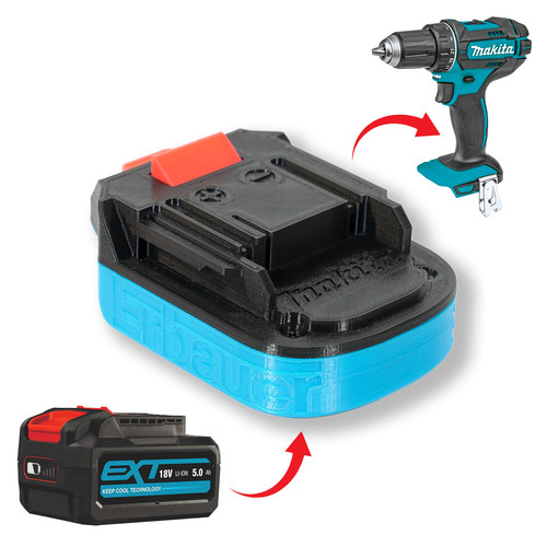 Battery adapter for erbauer - adapter, /