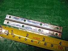 VINTAGE  CHROME PLATED NON FERROUS   PIANO HINGE  4'' X 3/4''  ORIGINAL SUPER 