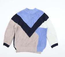 H&M Womens Blue Crew Neck