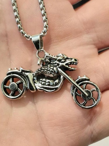 Dragon bike motorbike pendant - motorbike,