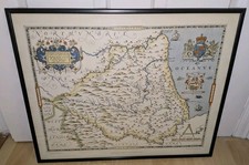 VINTAGE SAXTON'S MAP OF DURHAM
