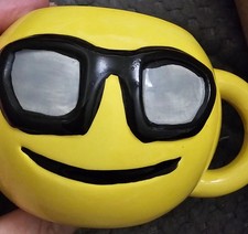 Emoji mug sunglasses kimm miller Collectable cup  fun campervan  display novelty