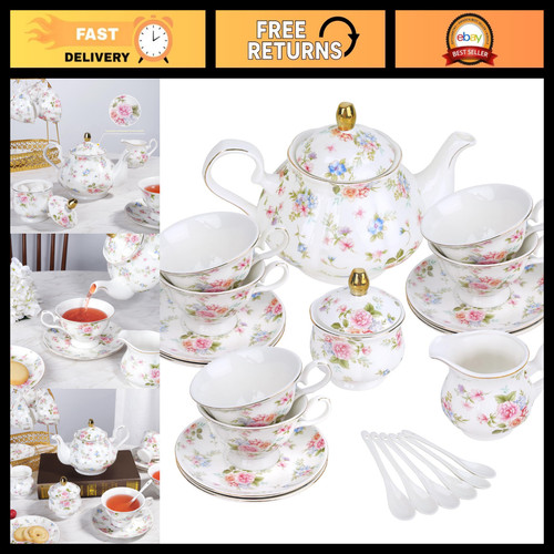 Vintage floral porcelain tea - floral,