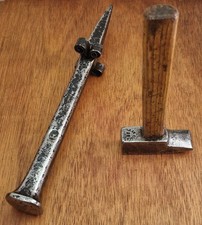 Antique Field Anvil and Scythe