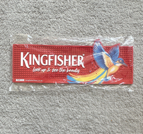 Kingfisher beer bar mat - kingfisher,