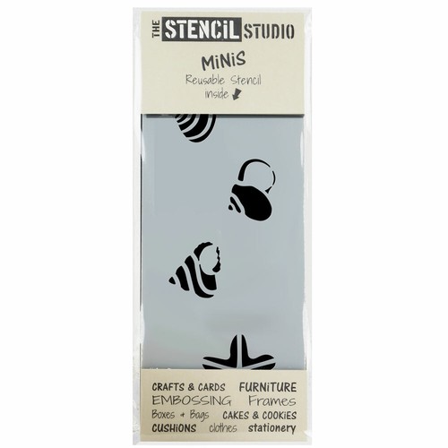 Shells stencil minis - stencil,