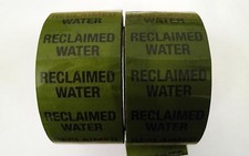 Pipe Identification Tape - Rainwater Reclaimed Water Harvesting WRAS Compliant