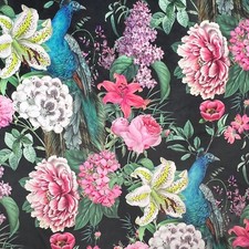 PEACOCK BLOSSOM BLACK Floral