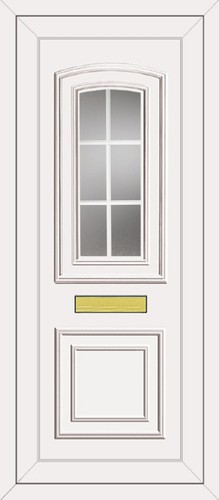 White full height - upvc, door