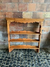 Old Used Vintage Pine Plate
