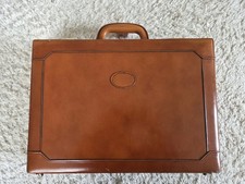 Vintage leather attache case - attache,