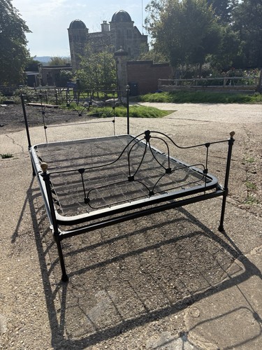 Victorian iron bed frame with - iron,