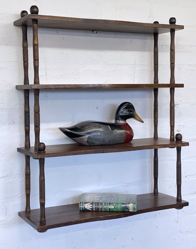 Antique oak wall - shelves, /