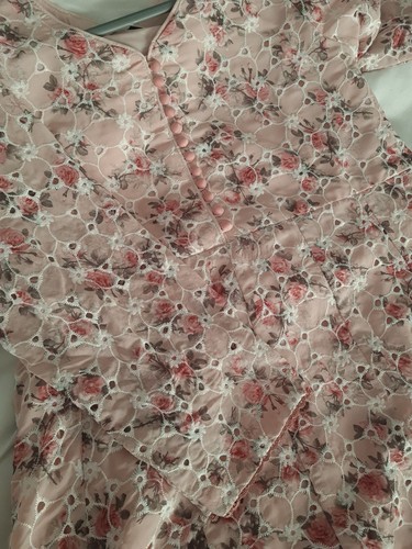 Peach pink frock pakistani - peach/pink,