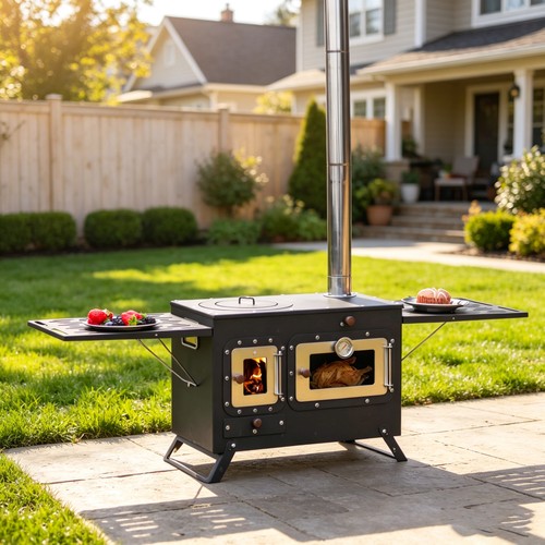 Foldable camping wood stove - foldable,