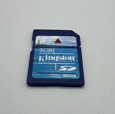 Kingston 2GB SD Card For Cameras Ect Vintage Memory Card