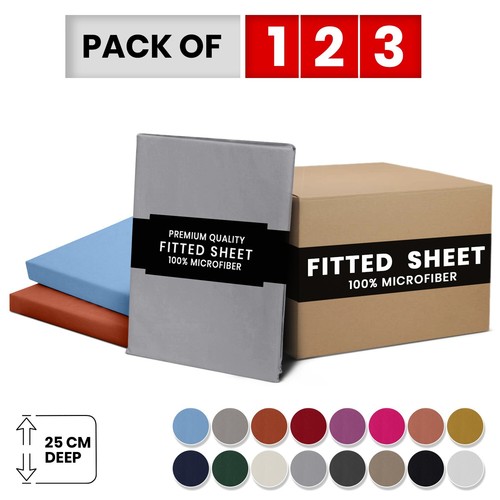 Deep fitted sheet - sheet, single