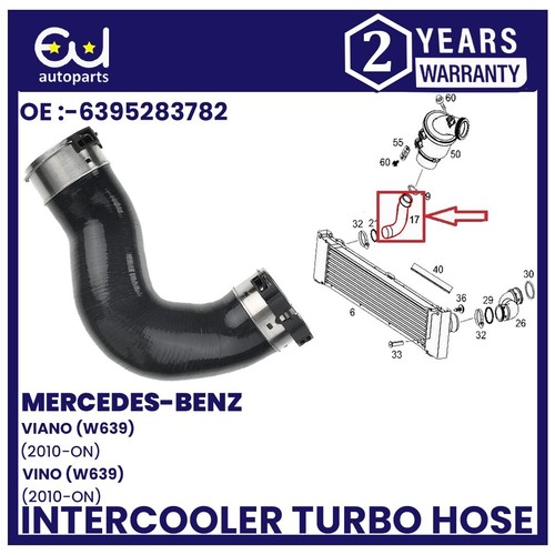 Intercooler turbo hose - hose, for