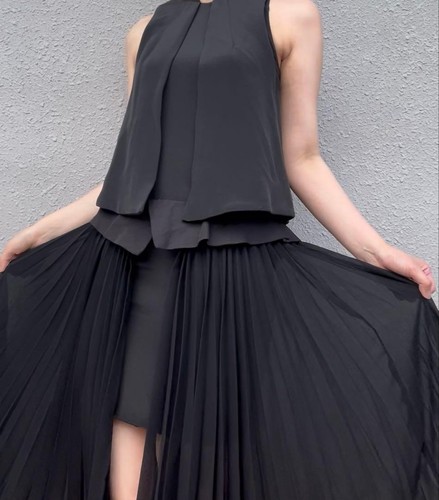 Lokitho womens silk pleated - womens,