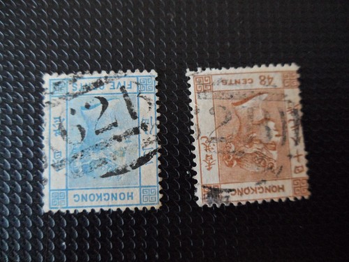Hong kong 1880 - 1880, 5c,48c