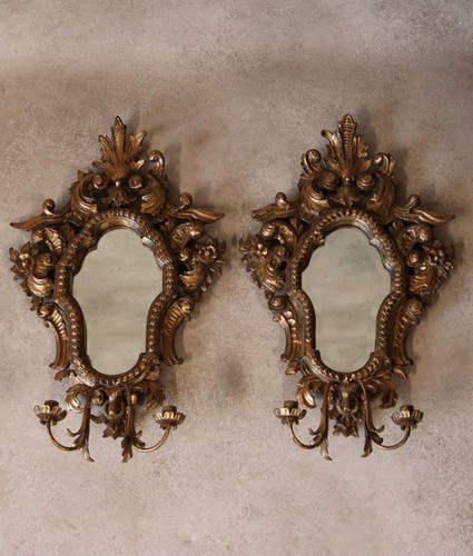 Pair vintage rococo style - vintage,
