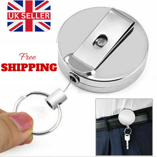 Retractable key chain ring - retractable,