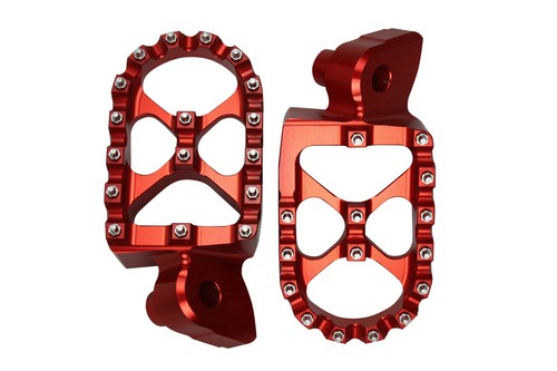 Orange motocross foot - motocross, pegs