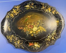 Antique papier mâché tray - antique, papier-mâché