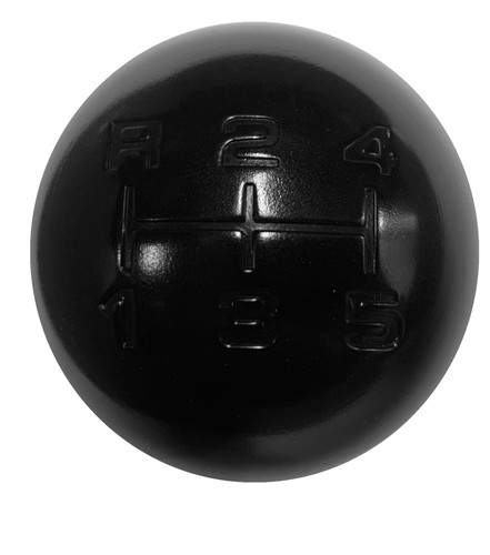 Black round gear shift - shift, knob