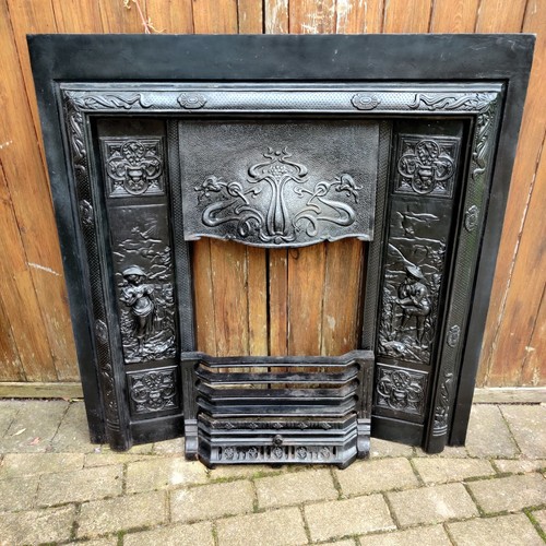 Cast iron fire surround - fire,