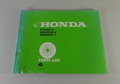 Parts catalog honda generator - catalog,